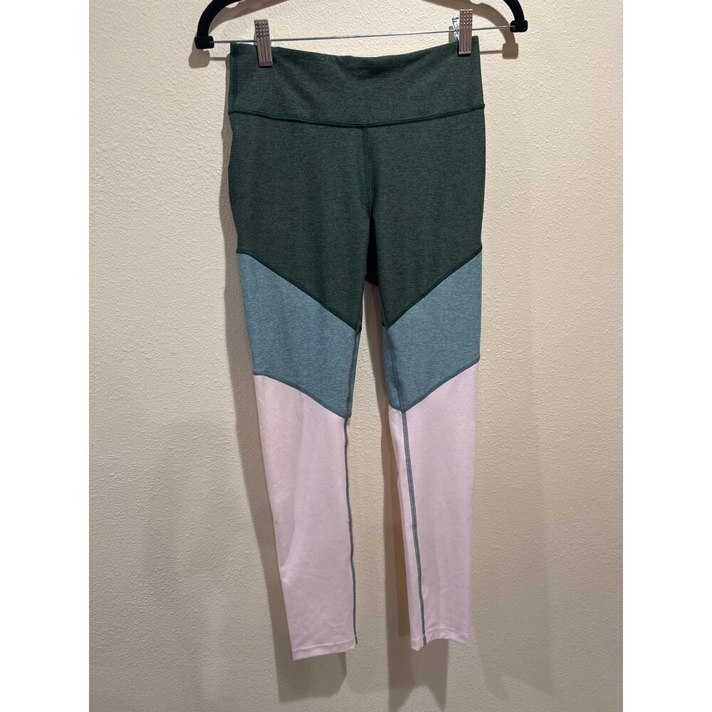 Outdoor Voices 7/8 Springs Leggings Size small Hunter Green Ballet Pink Slate